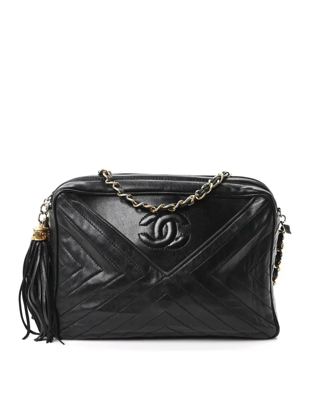 Chanel Lambskin Quilted Cc Tassel #342764C14B